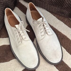 J. Crew Cream Suede Oxfords